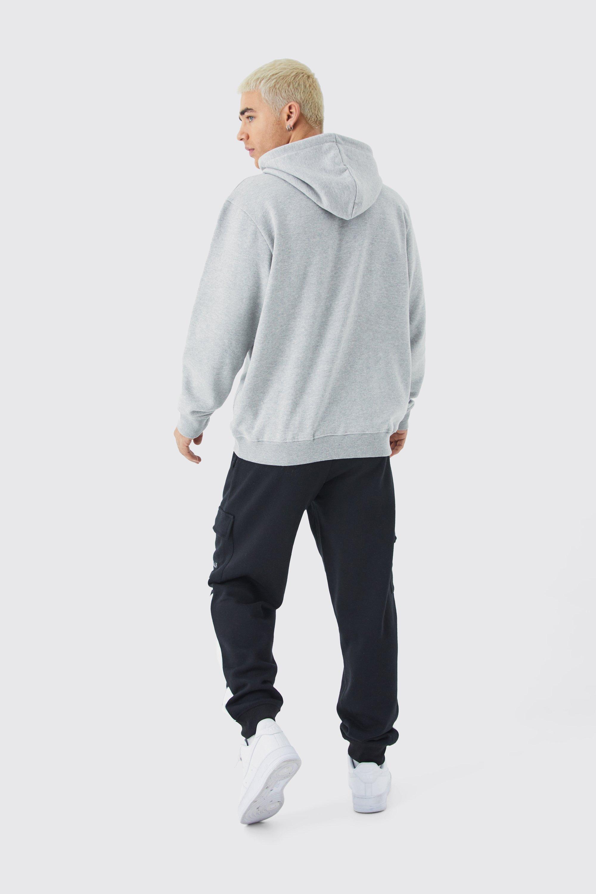 Man Funnel Neck Hoodie boohoo